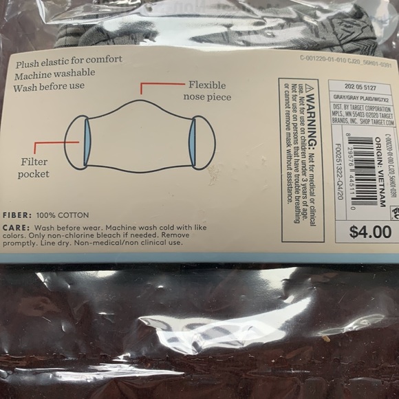 10 Cat & Jack Kids Reusable Boys Masks - Picture 4 of 8